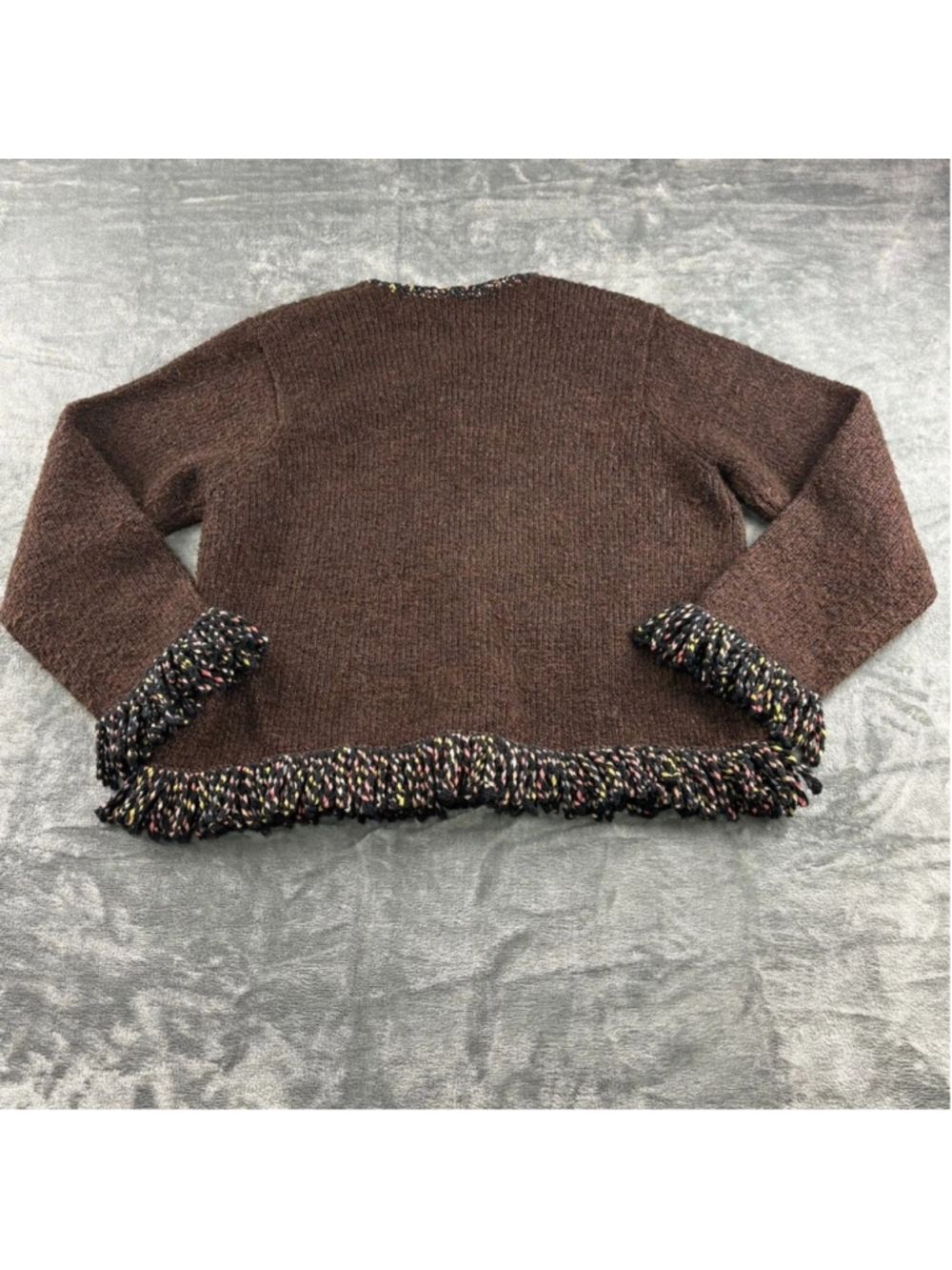 VTG Design Options by Philip & Jane Gordon Sweater Women S Cardigan Knit Brown - Picture 11 of 12
